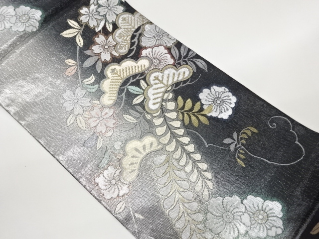 JAPANESE FUKURO OBI / WOVEN WEEPING SAKURA